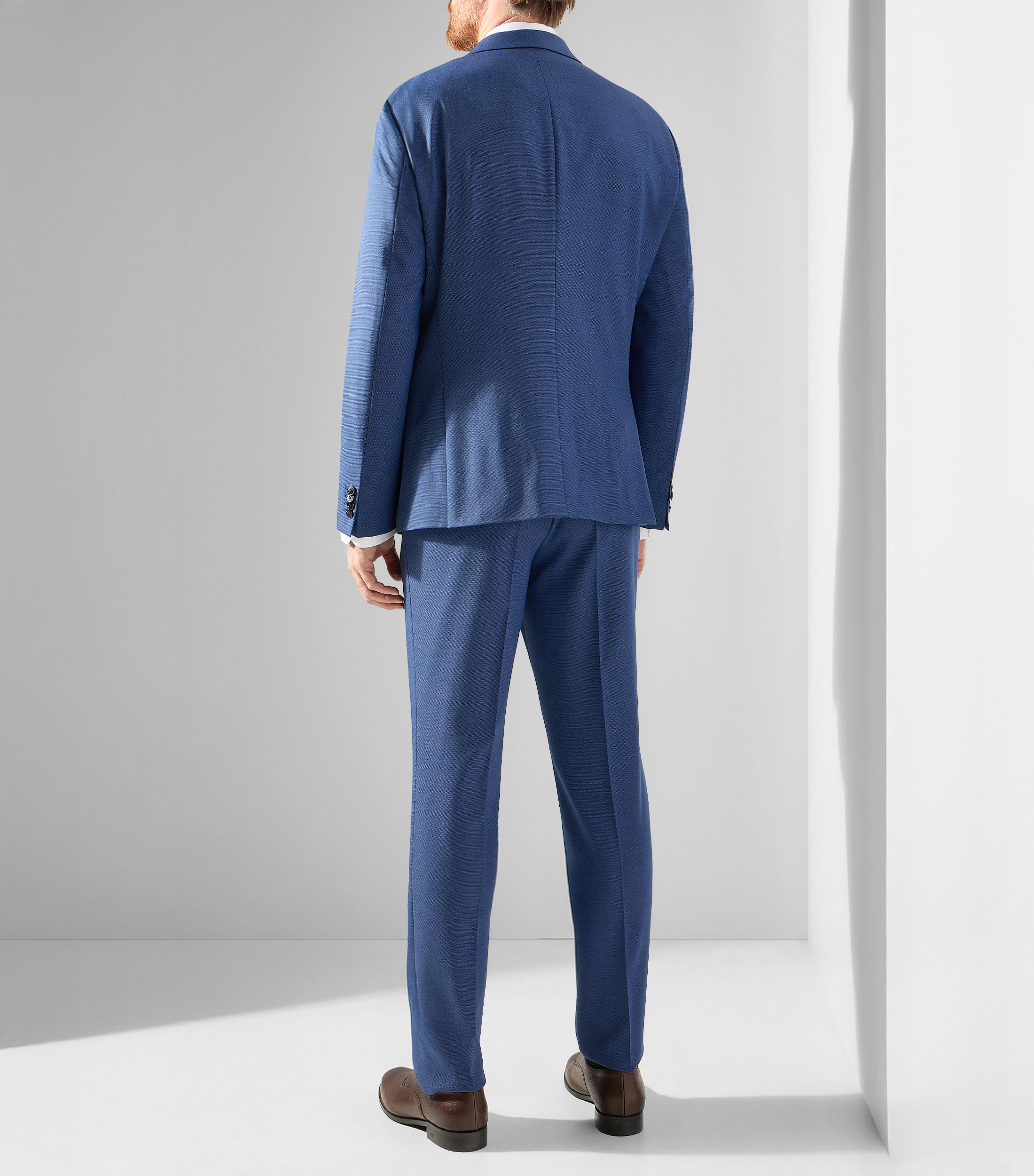 Traje 3 piezas corte regular jaspeado Hombre
